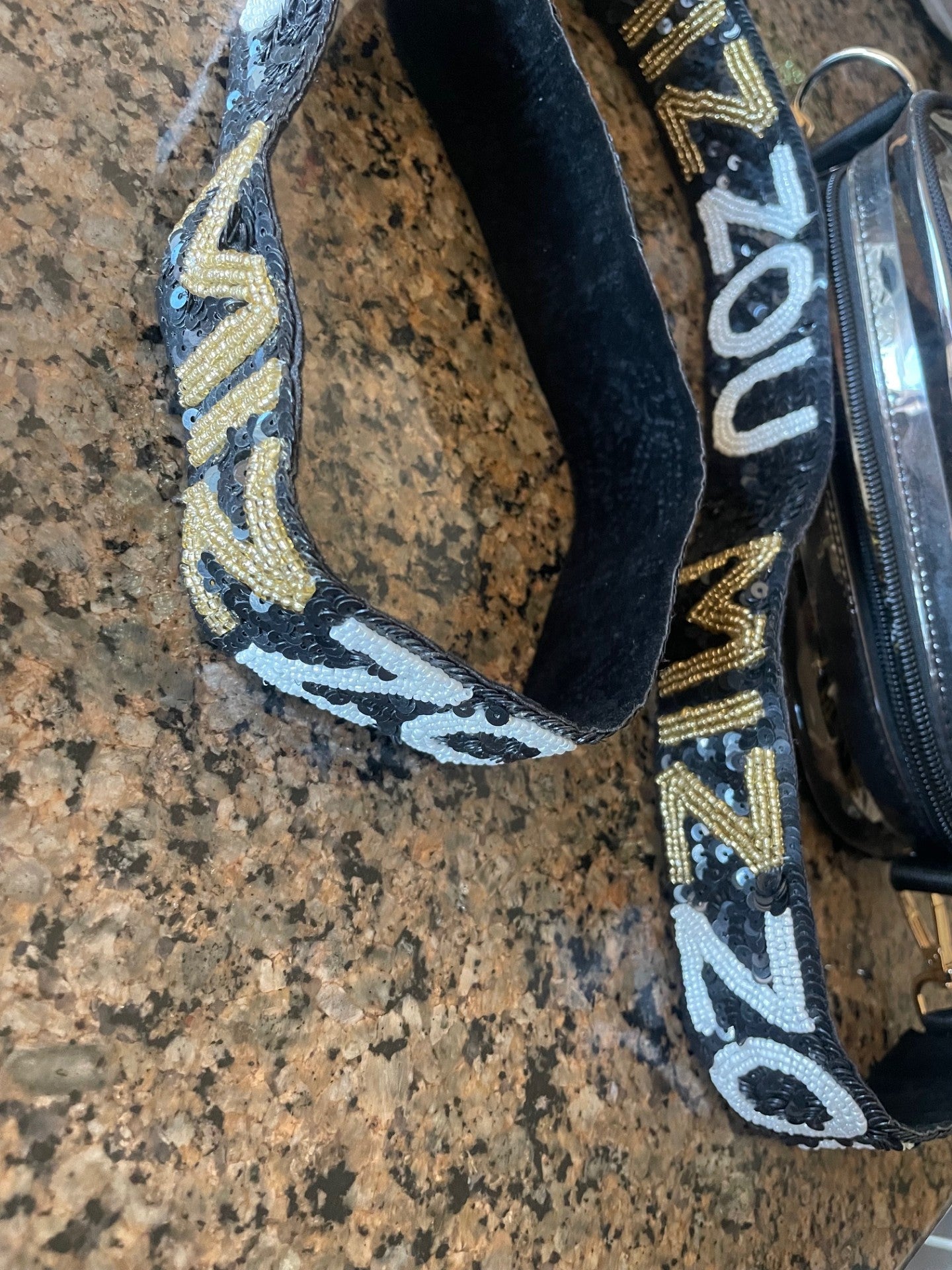 Gameday Purse Strap - Beaded - MU - University of Missouri - Go Tigers