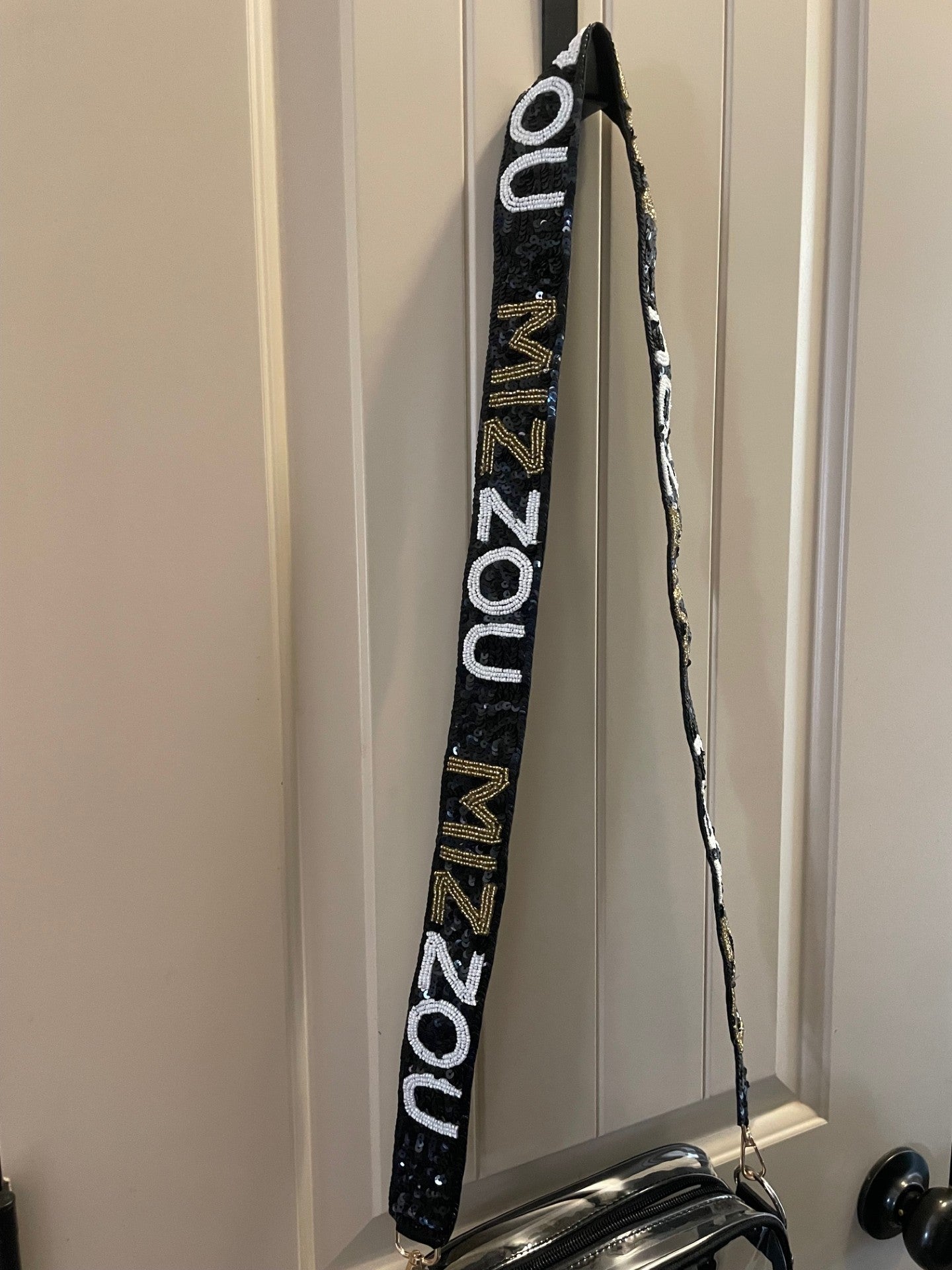 Gameday Purse Strap - Beaded - MU - University of Missouri - Go Tigers