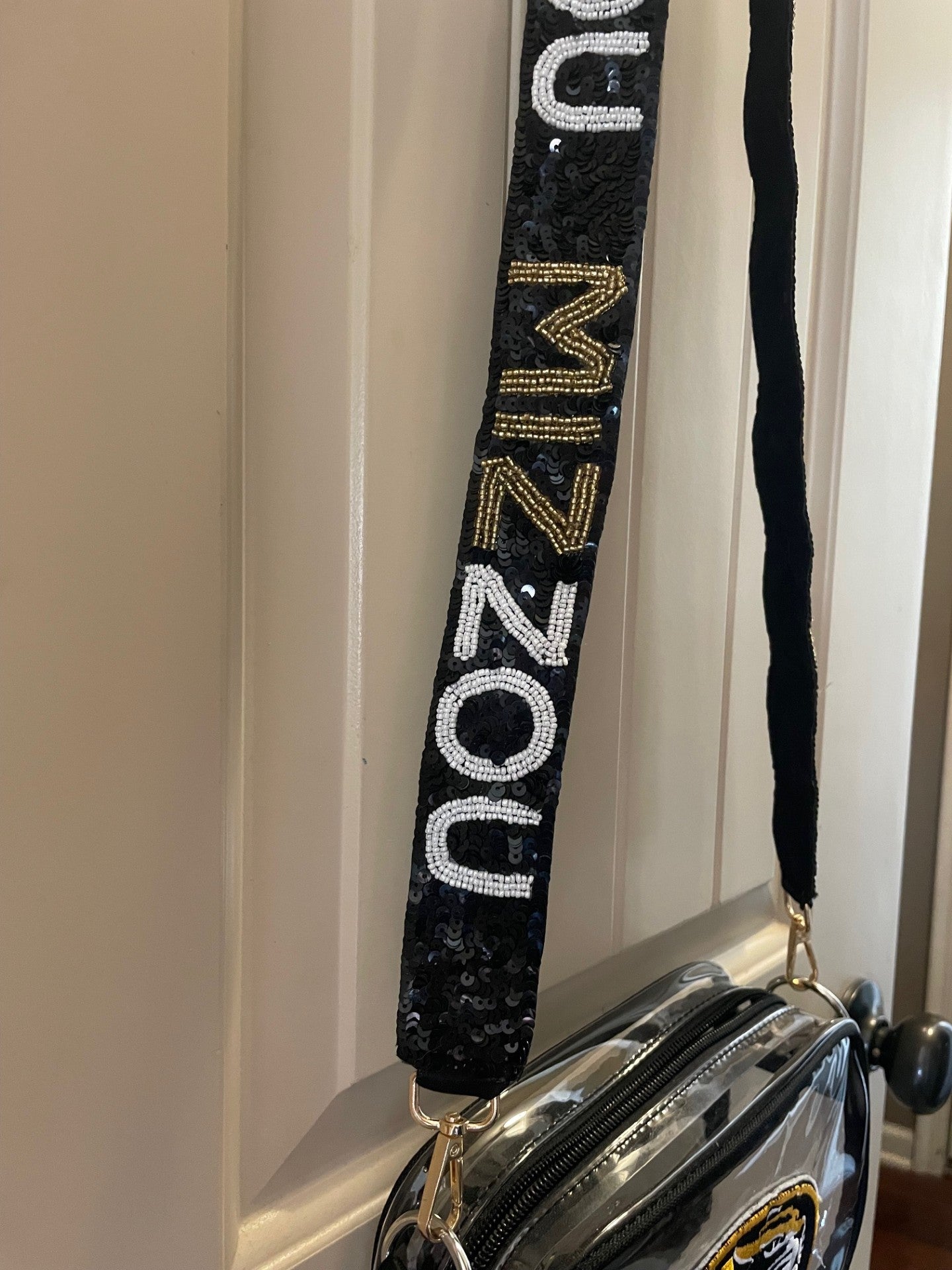 Gameday Purse Strap - Beaded - MU - University of Missouri - Go Tigers