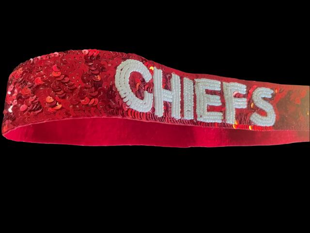 Gameday Purse Strap - Beaded - Go Chiefs - Football - Kansas City KC