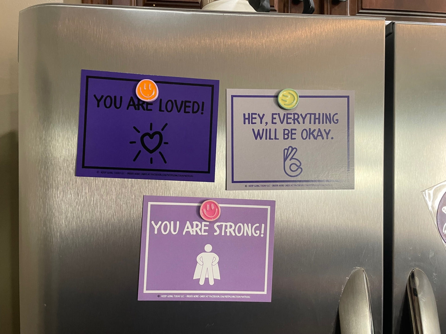 20 cards of encouragement—hang them, mail them, and share the love—adhesive included Purple Lavender