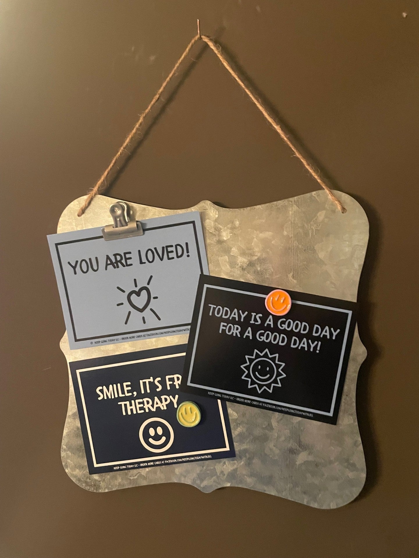 20 cards of encouragement—hang them, mail them, and share the love—adhesive included - Baby Blue & Navy